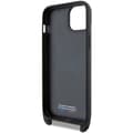 Miniatyrbild 5 av 6: iPhone 15 Plus Fodral - BMW Läder M Edition Kolfiber Stripe &amp; Rem (BMHCP15M23PSCCK) - Svart