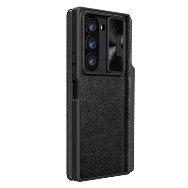 Nillkin - Qin Pro Läderfodral - Samsung Galaxy Z Fold6 - Svart