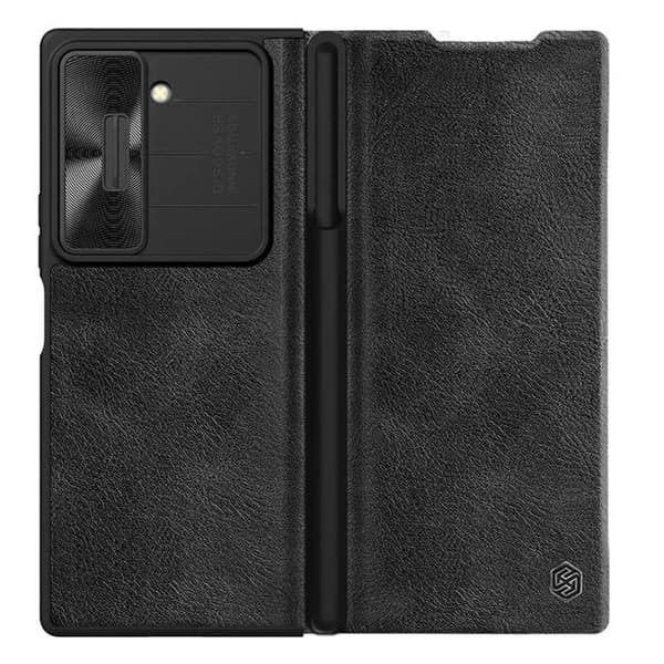 Nillkin - Qin Pro Läderfodral - Samsung Galaxy Z Fold6 - Svart