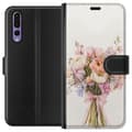 Miniatyrbilde 1 av 3: Huawei P20 Pro Lommeboketui Mobildeksel med fargerikt blomsterbukett i romantisk stil