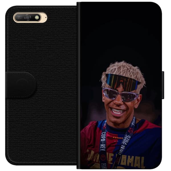 Huawei Y6 (2018) Tegnebogsetui Lamine Yamal mobiltaske i elegant sportsdesign
