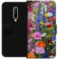 Miniatyrbillede 1 af 3: OnePlus 7 Pro Tegnebogsetui Blomstret mobilcover med sommerlig eng og naturmotiv