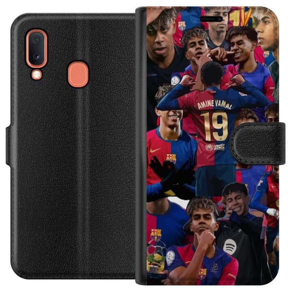Samsung Galaxy A20e Plånboksfodral Lamine Yamal mobilskal för fotbollsfans