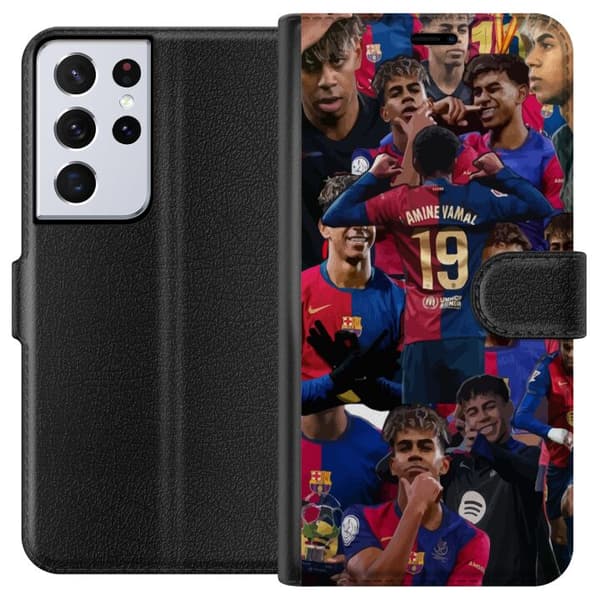 Samsung Galaxy S21 Ultra 5G Lommeboketui Lamine Yamal mobildeksel for fotballfans