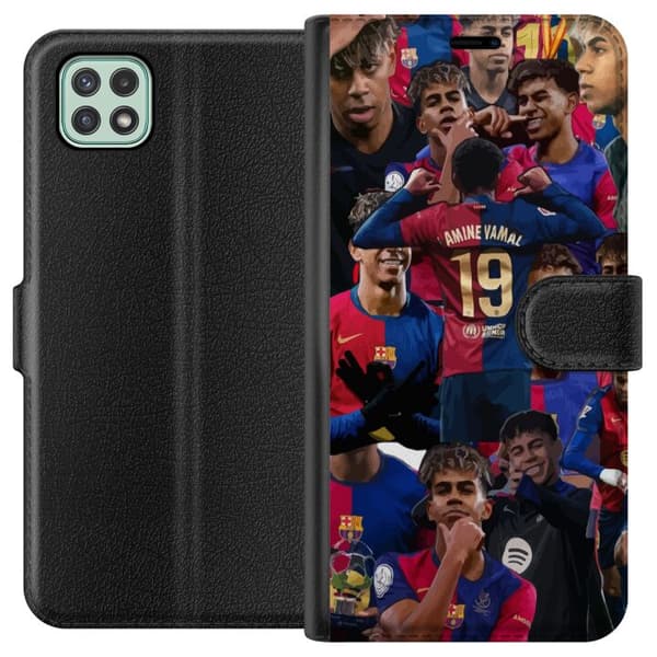 Samsung Galaxy A22 5G Lommeboketui Lamine Yamal mobildeksel for fotballfans