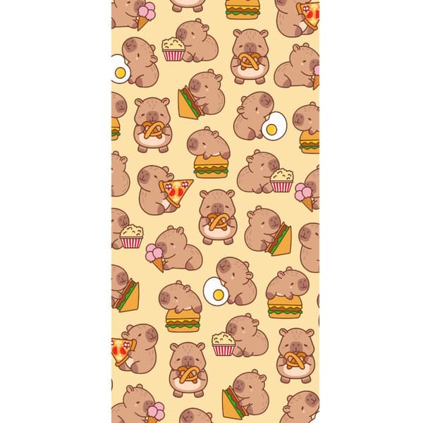 Apple iPhone 13 Pro Plånboksfodral Kawaii capybara mobilskal med flera söta figurer