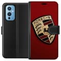 Miniatyrbillede 1 af 3: OnePlus 9 Tegnebogsetui Mobil etui med stilfuld Porce-logo i sort og hvid