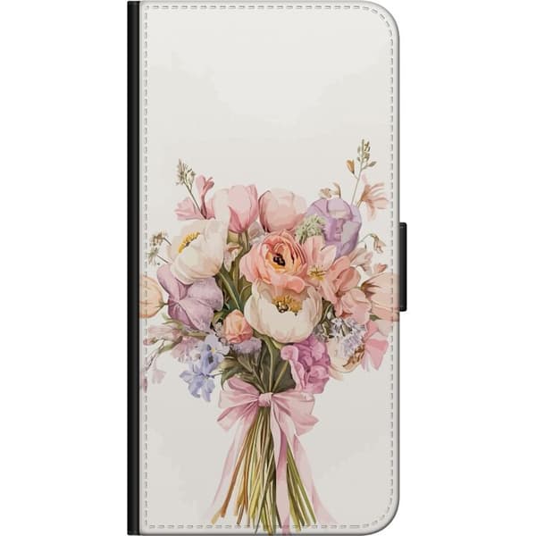 OnePlus 9 Pro Lompakkokotelo Kännykkäkuori värikkäällä kukkakimpulla romanttisessa tyylissä
