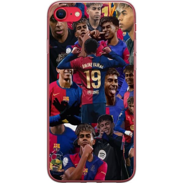 Apple iPhone SE (2020) Genomskinligt Skal Lamine Yamal mobilskal för fotbollsfans
