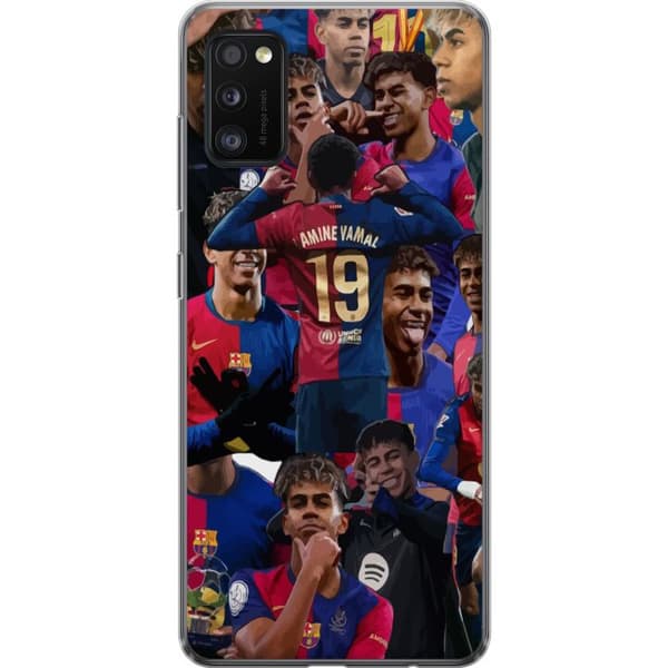 Samsung Galaxy A41 Genomskinligt Skal Lamine Yamal mobilskal för fotbollsfans