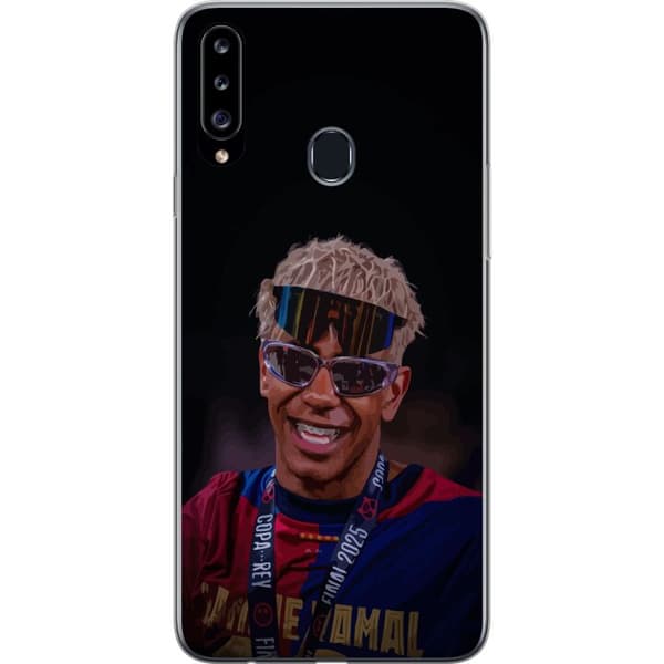 Samsung Galaxy A20s Gjennomsiktig deksel Lamine Yamal mobildeksel i stilrent sportsdesign