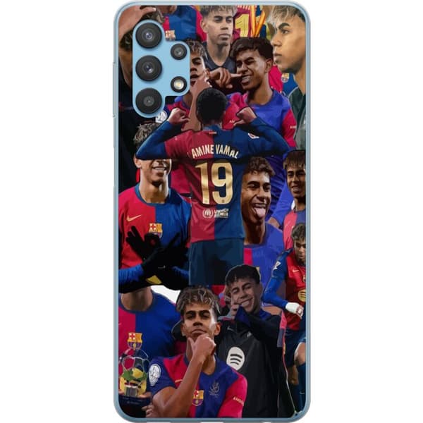 Samsung Galaxy A32 5G Gjennomsiktig deksel Lamine Yamal mobildeksel for fotballfans
