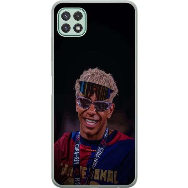 Samsung Galaxy A22 5G Gjennomsiktig deksel Lamine Yamal mobildeksel i stilrent sportsdesign