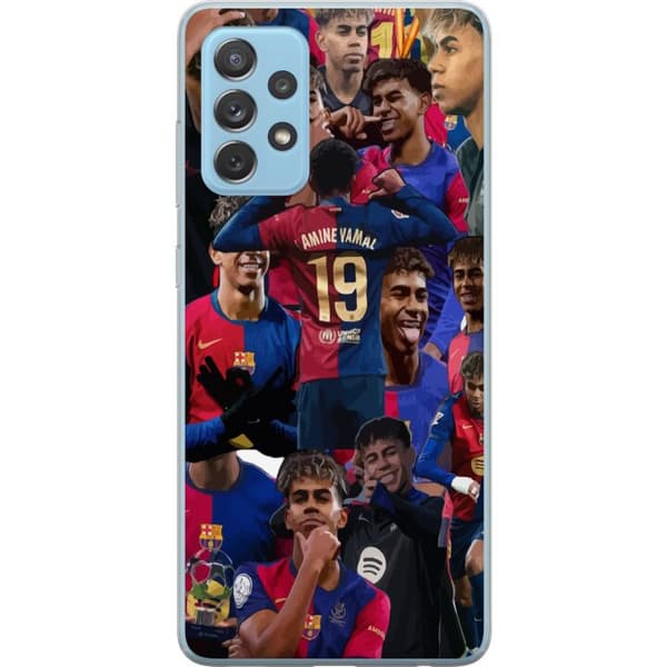 Samsung Galaxy A52 5G Gennemsigtig cover Lamine Yamal mobilcover til fodboldfans