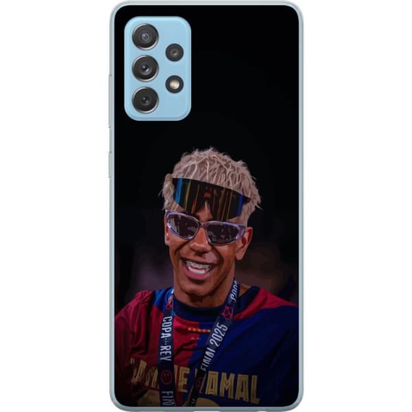 Samsung Galaxy A52 5G Läpinäkyvä kuori  Lamine Yamal matkapuhelinkotelo tyylikkäässä urheilumuotoilussa