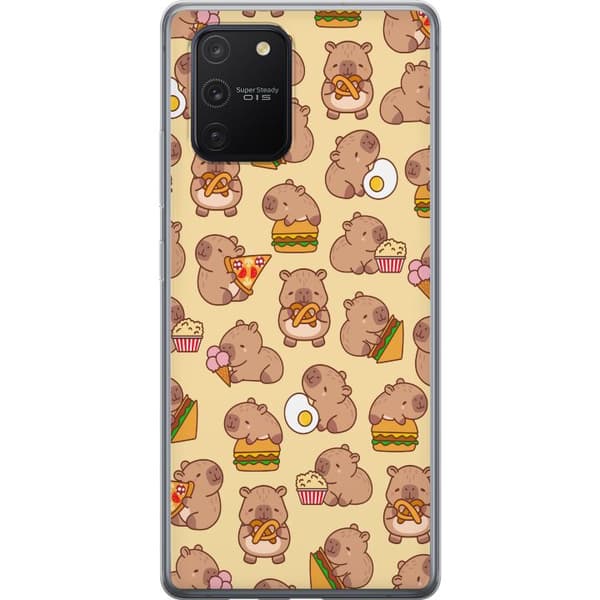 Samsung Galaxy S10 Lite Läpinäkyvä kuori Kawaii capybara puhelinkotelo useilla söpöillä hahmoilla