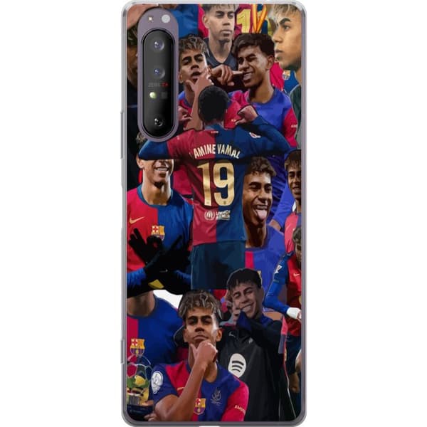 Sony Xperia 1 II Genomskinligt Skal Lamine Yamal mobilskal för fotbollsfans