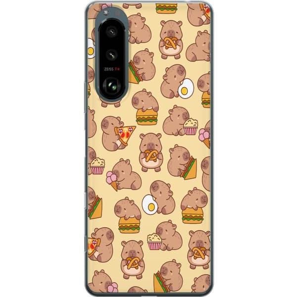 Sony Xperia 5 III Genomskinligt Skal Kawaii capybara mobilskal med flera söta figurer