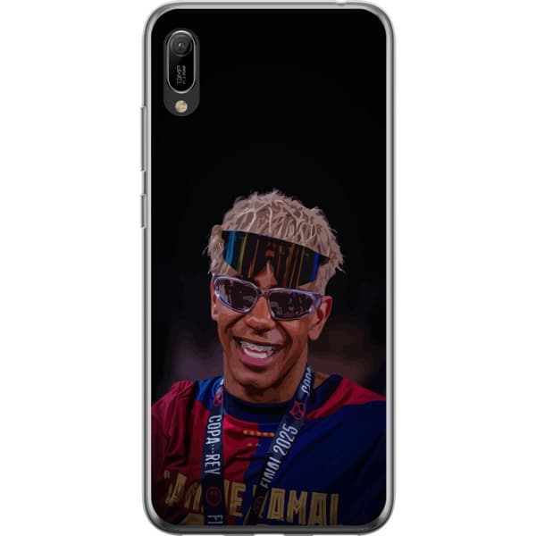 Huawei Y6 Pro (2019) Läpinäkyvä kuori Lamine Yamal matkapuhelinkotelo tyylikkäässä urheilumuotoilussa