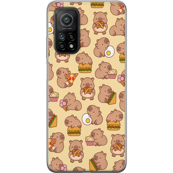 Xiaomi Mi 10T Pro 5G Läpinäkyvä kuori Kawaii capybara puhelinkotelo useilla söpöillä hahmoilla