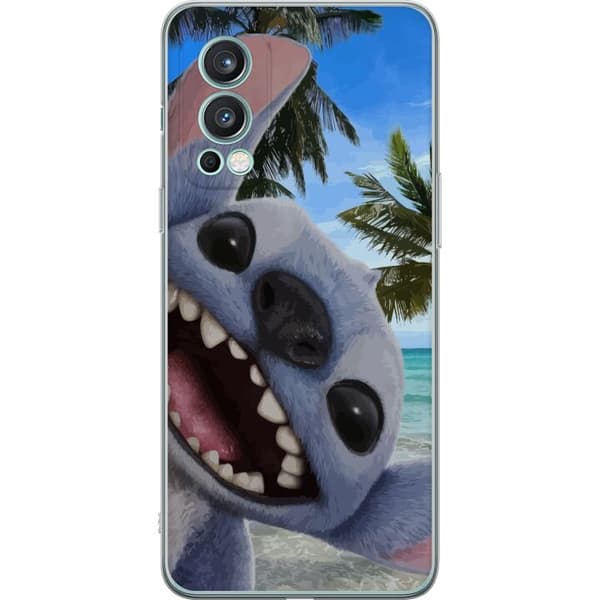 OnePlus Nord 2 5G Genomskinligt Skal Stitch mobilskal med Palmer i söt vänskapsdesign