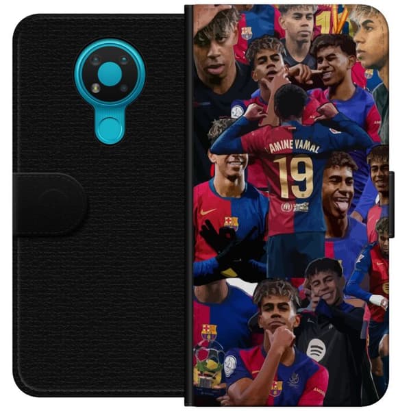 Nokia 3.4 Plånboksfodral Lamine Yamal mobilskal för fotbollsfans