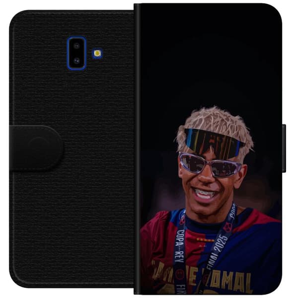 Samsung Galaxy J6+ Plånboksfodral Lamine Yamal mobilskal i stilren sportdesign