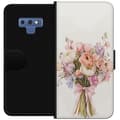Miniatyrbillede 1 af 3: Samsung Galaxy Note9 Tegnebogsetui Mobilcover med farverig blomsterbuket i romantisk stil