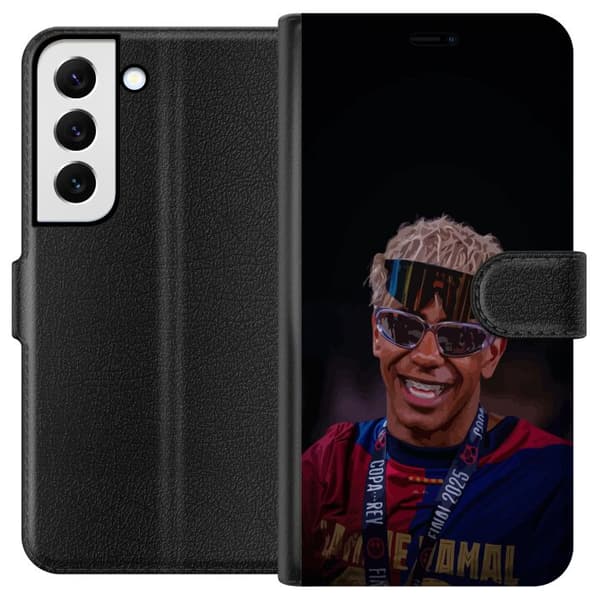 Samsung Galaxy S22 5G Lommeboketui Lamine Yamal mobildeksel i stilrent sportsdesign