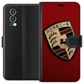 Miniatyrbilde 1 av 3: OnePlus Nord 2 5G Lommeboketui Mobilt deksel med stilig Porce-logo i svart og hvitt
