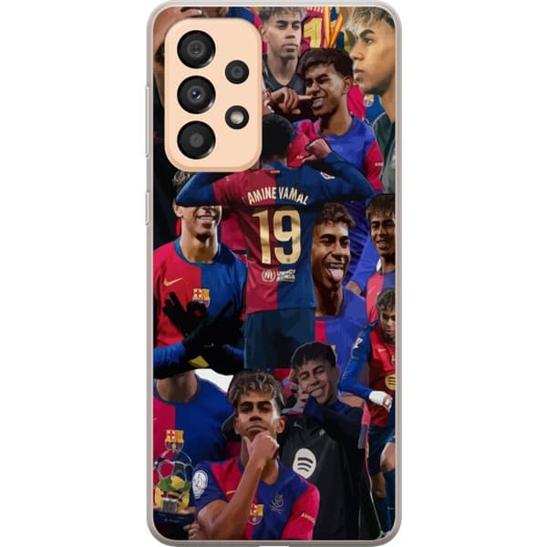 Samsung Galaxy A33 5G Gjennomsiktig deksel Lamine Yamal mobildeksel for fotballfans