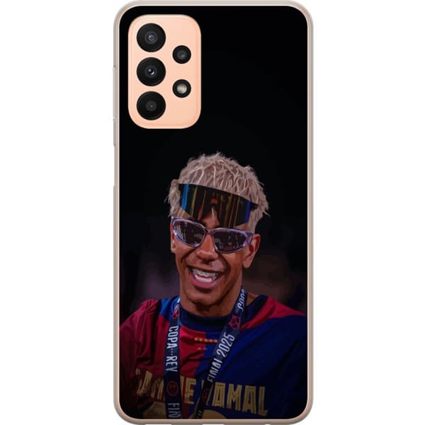 Samsung Galaxy A23 Gjennomsiktig deksel Lamine Yamal mobildeksel i stilrent sportsdesign