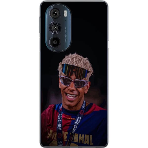 Motorola Edge 30 Pro Gjennomsiktig deksel Lamine Yamal mobildeksel i stilrent sportsdesign