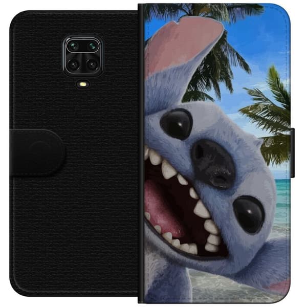 Xiaomi Redmi Note 9 Pro Plånboksfodral Stitch mobilskal med Palmer i söt vänskapsdesign