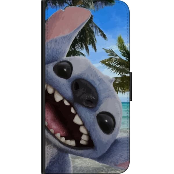 Xiaomi Redmi Note 9 4G Plånboksfodral Stitch mobilskal med Palmer i söt vänskapsdesign