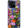 Miniatyrbillede 1 af 3: Xiaomi Redmi 10C Gennemsigtig cover Blomstret mobilcover med sommerlig eng og naturmotiv
