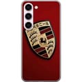 Miniatyrbillede 1 af 3: Samsung Galaxy S23 Gennemsigtig cover Mobil etui med stilfuld Porce-logo i sort og hvid