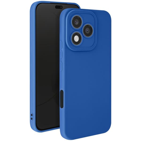 Coque för Honor 400 Lite Silikon Slät Kamera Blockerad Blå