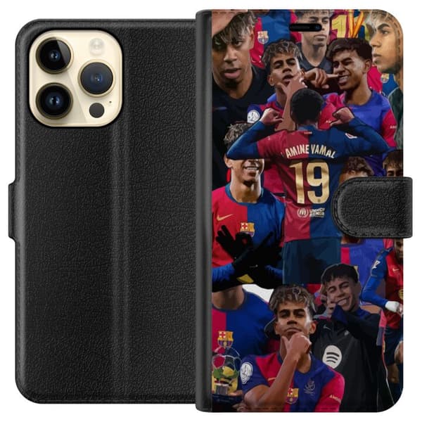Apple iPhone 15 Pro Max Tegnebogsetui Lamine Yamal mobilcover til fodboldfans