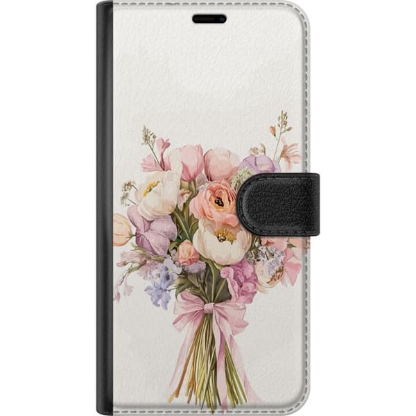 Xiaomi 13 Lite Tegnebogsetui Mobilcover med farverig blomsterbuket i romantisk stil