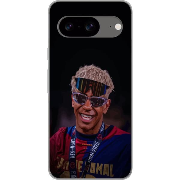 Google Pixel 8 Genomskinligt Skal Lamine Yamal mobilskal i stilren sportdesign