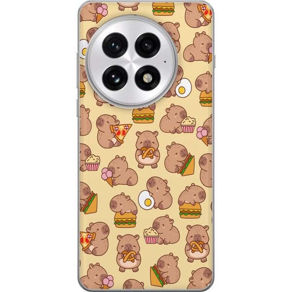 OnePlus 13 Läpinäkyvä kuori Kawaii capybara puhelinkotelo useilla söpöillä hahmoilla