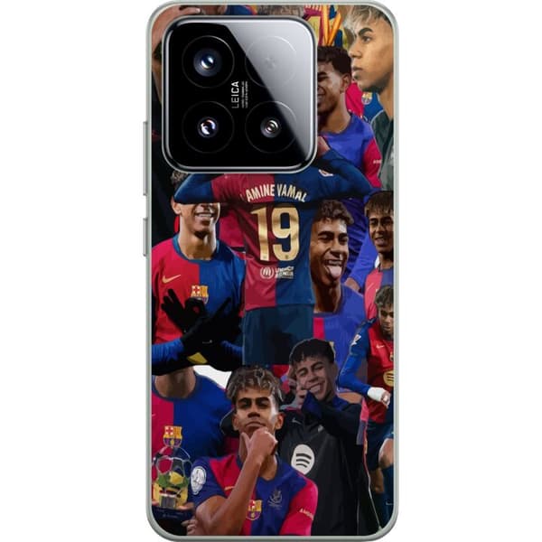 Xiaomi 15 Genomskinligt Skal Lamine Yamal mobilskal för fotbollsfans