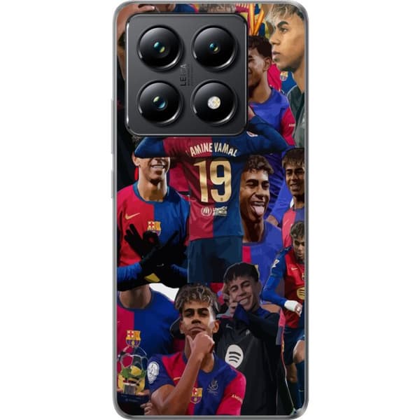 Xiaomi 14T Gjennomsiktig deksel Lamine Yamal mobildeksel for fotballfans
