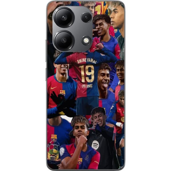 Xiaomi Redmi Note 13 4G Genomskinligt Skal Lamine Yamal mobilskal för fotbollsfans