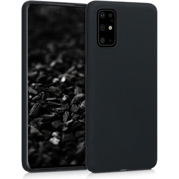 Fodral - kwmobile - Samsung Galaxy S20 Plus - Mattsvart - Fullständigt skydd - Mjuk
