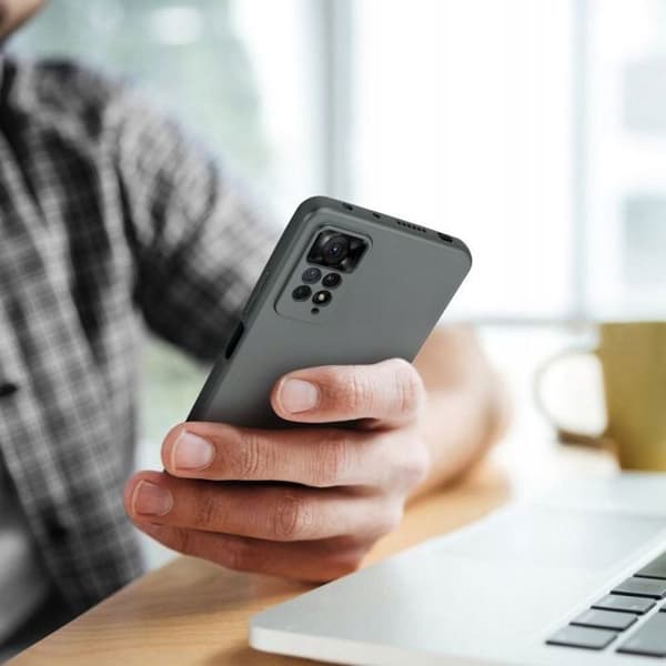 Hus - fodral - strumpa Oem Metallskal för XIAOMI Redmi NOTE 14 Pro 5G grå