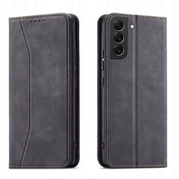 Hurtel magnetiskt fodral med fantasi för Samsung Galaxy S23+, med flip, plånbok, stativ, svart