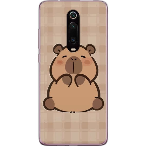 Xiaomi Mi 9T Pro Läpinäkyvä kuori Mobilskal kawaii capybara flera figurer japansk stil