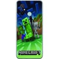 Miniatyrbillede 1 af 3: Xiaomi Redmi 12C Gennemsigtig cover Minecraft Creeper mobilskal i klassisk grön pixelstil